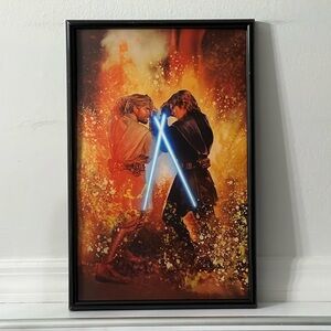 STAR WARS Anikan Skywalker Vs Obi-Wan Obi-Wan Kenobi Poster